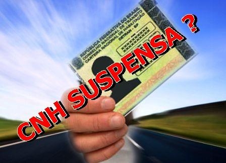 cnh habilitação suspensa