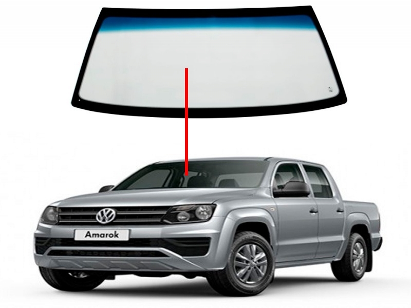 Parabrisa Amarok 2010 A 2014 2015 2016 2017 2018 Verde sap