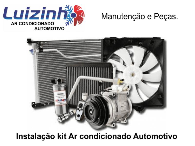 instalação kit ar condicionado automotivo sap