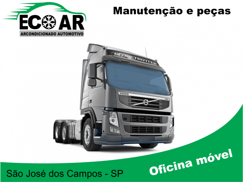 Manutenção limpeza higienização arcondicionado caminhão sjc