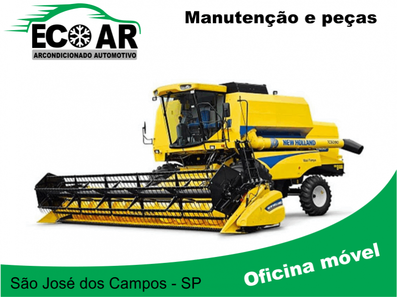 Manutenção limpeza higienização arcondicionado colheitadeira sjc