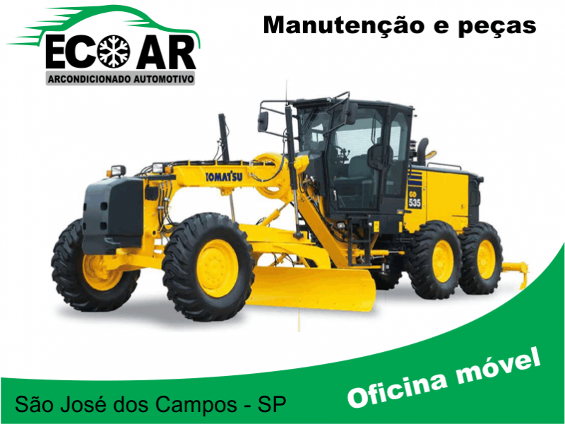 Manutenção limpeza higienização arcondicionado motoniveladora sjc