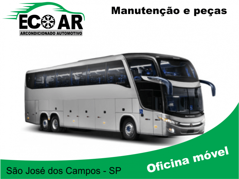 Manutenção limpeza higienização arcondicionado ônibus sjc