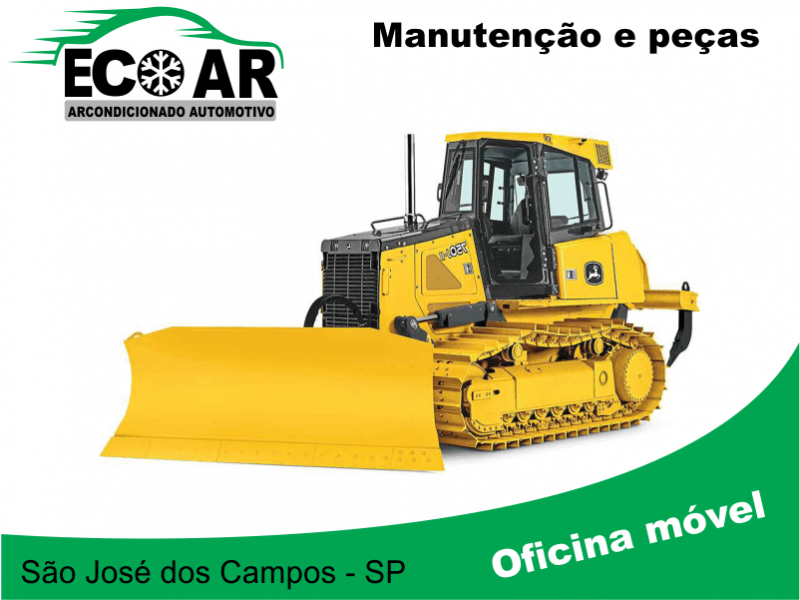 Manutenção limpeza higienização arcondicionado trator de esteira sjc