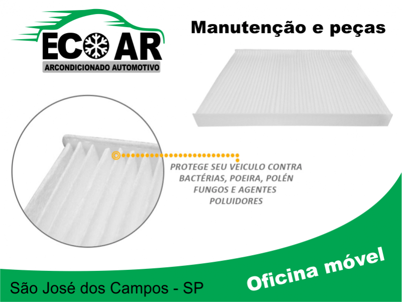 Troca de filtro de cabine arcondicionado sjc