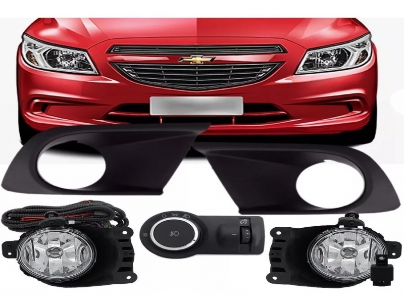 kit farol auxiliar neblina milha onix ls 2014 2015 2016 2017 2018 sjc