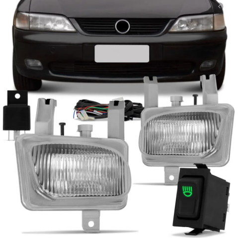 Kit Farol De Milha Vectra 1996 1997 1998 1999 Auxiliar Neblina sjc